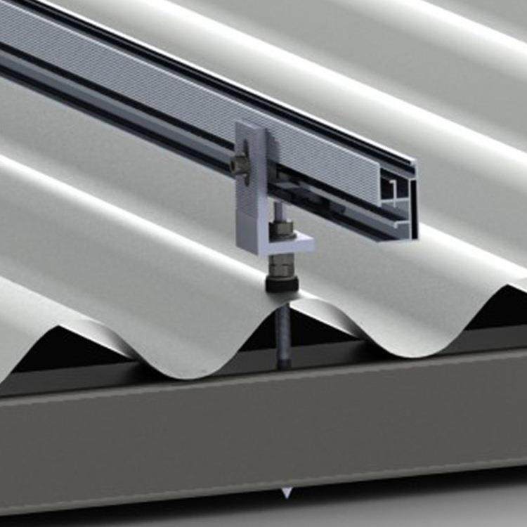 石棉瓦屋顶安装太阳能板铝合金材质光伏支架