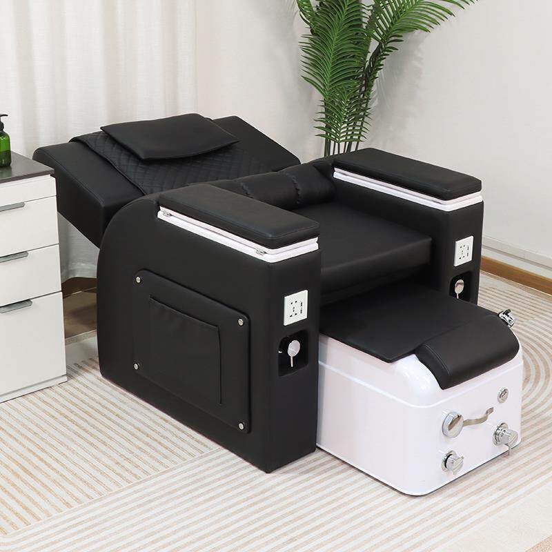 多功能美甲足浴沙发按摩椅美甲店美容院纹绣美睫电动按摩足疗躺椅