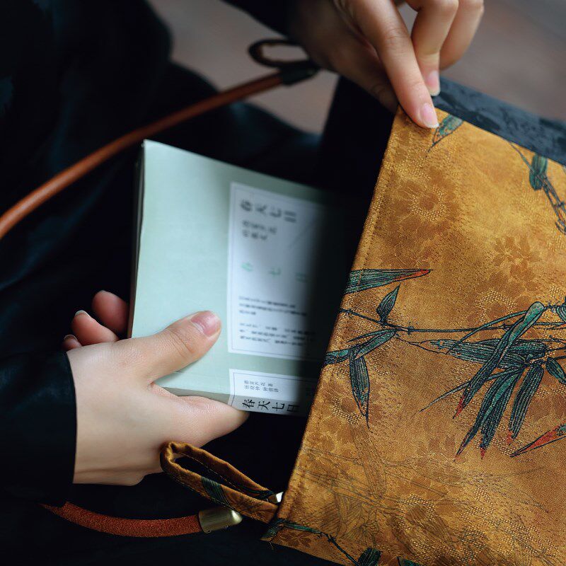 双姊妹香云纱新中式茶服古装百搭文艺大J号单肩腋下手提收纳布包,箱包皮具/热销女包/男包,时尚帆布包,淘宝优惠券,粉丝福利购,淘宝优惠卷