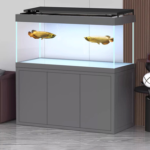缸内无管件卓底滤鱼缸客厅u2024新款宁无管道静音鱼缸大中型定制