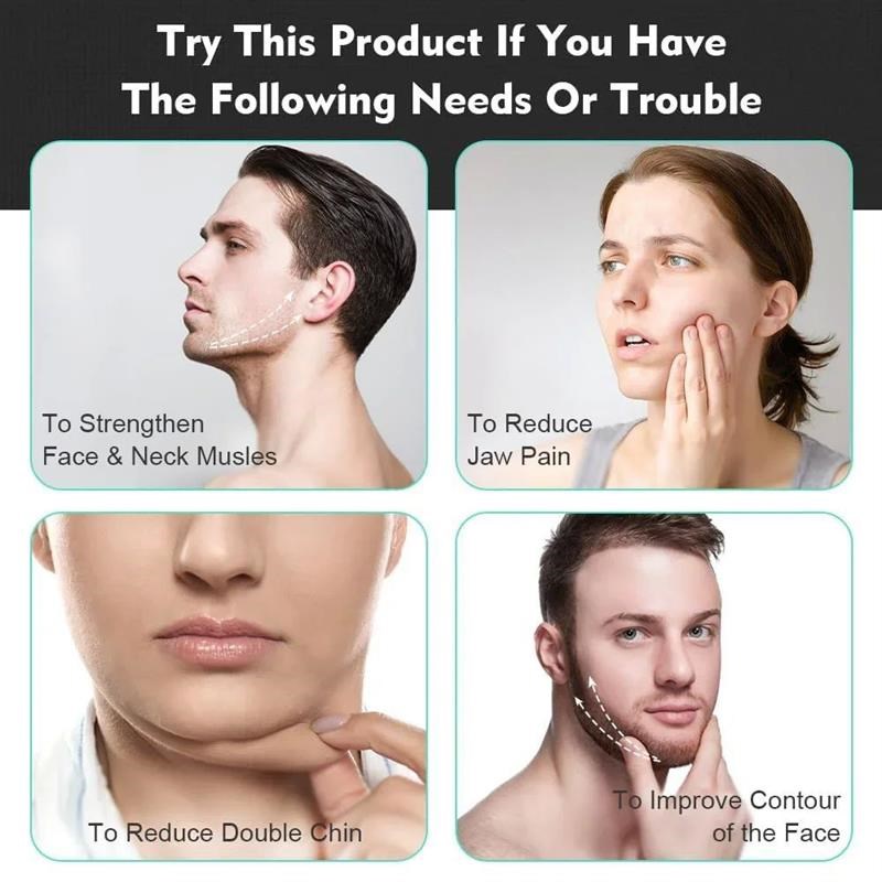 Jaw Exerciser Neck Toning Jawline ExercKise Face Muscle Trai