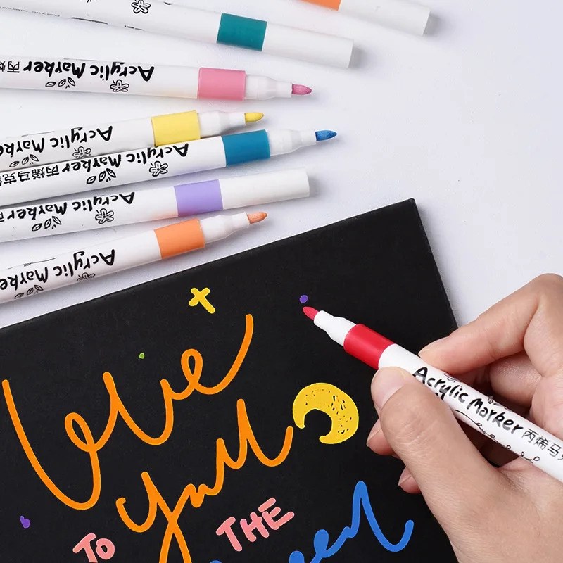 12-80 Colors Acrylijc Marker Rock Painting for Stone Graffit