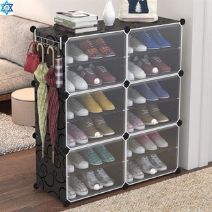 shoe cabine 3multilayer dustproof pHlastic rack simple ark