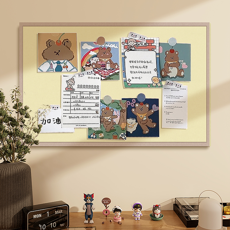 留言板照片墙毛毡墙贴毛毡板背景板高级感记事板毛毡版毛粘板文化