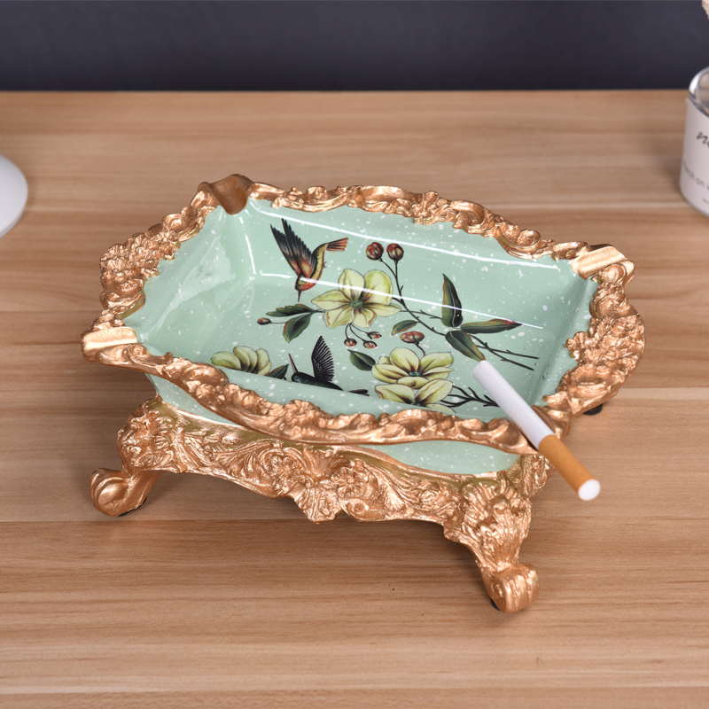 欧式烟灰缸大号奢华高档客厅家用创意个性 潮流ktv定制办公室烟缸