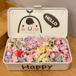 头绳小橡皮筋女扎头可爱儿童发圈女生网红韩国卡通小啾啾发绳皮套