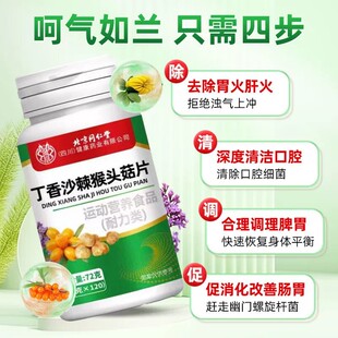 北京同仁堂朕皇党参丁香猴头菇山药茶养胃益生菌片官方正品