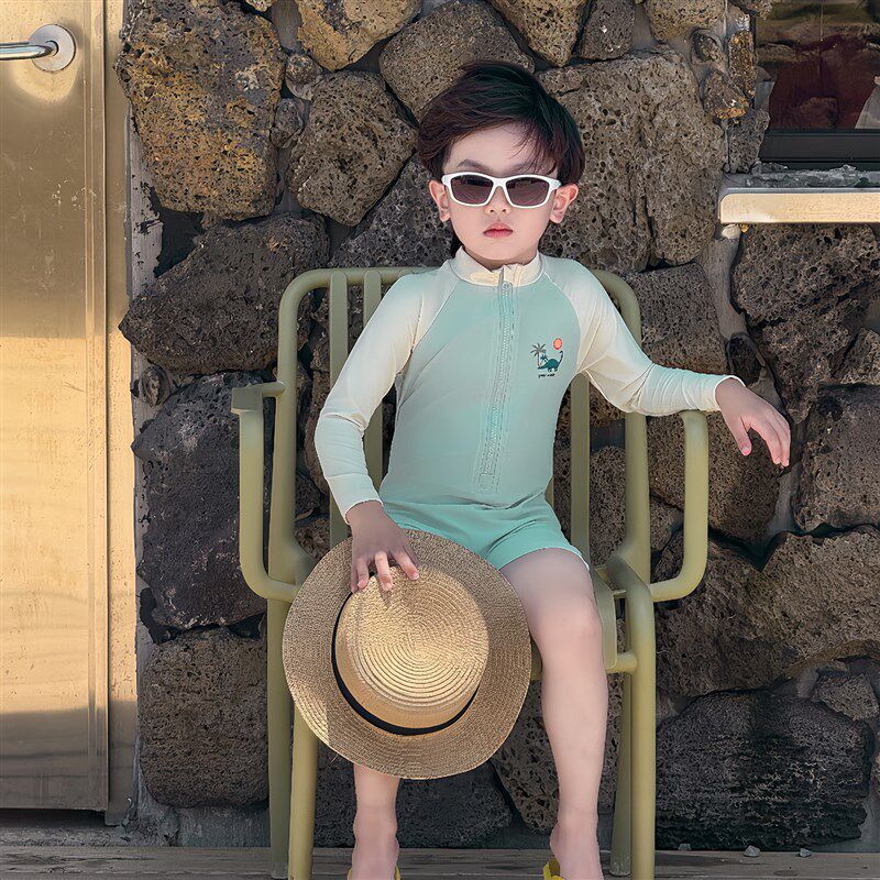 男童连身泳衣长j袖儿童新款恐龙游泳衣帅气男孩宝宝游乐场玩水泳,童装/婴儿装/亲子装,泳衣裤,淘宝优惠券,粉丝福利购,淘宝优惠卷