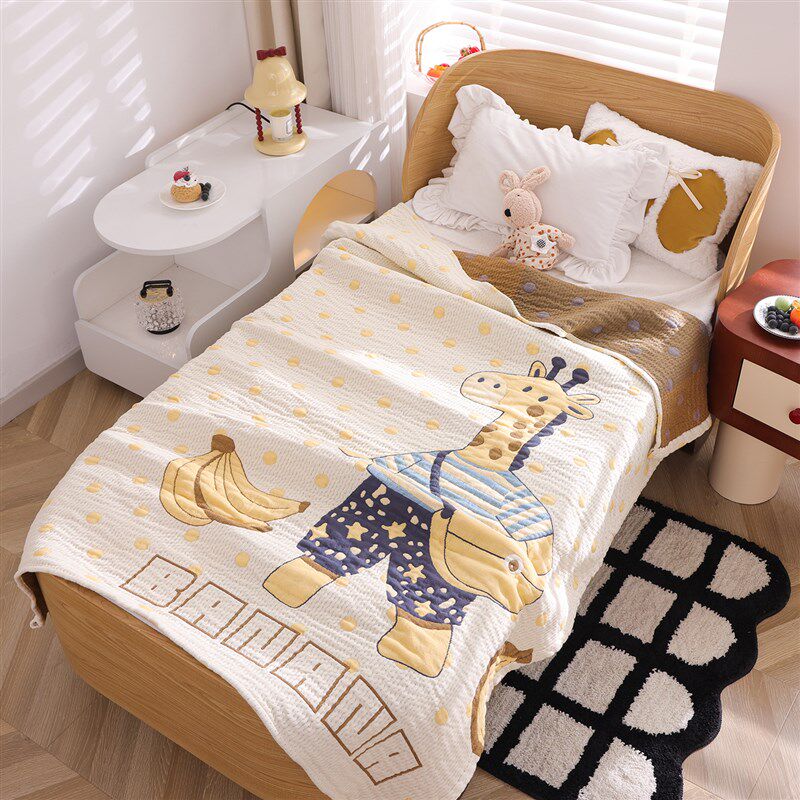 纱布儿童盖毯母婴级卡通宝宝毛C巾被全棉柔软四季沙发午睡毯子,床上用品,休闲毯/毛毯/绒毯,淘宝优惠券,粉丝福利购,淘宝优惠卷