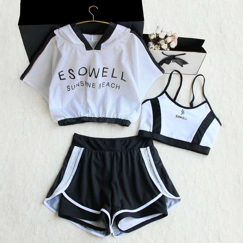 游泳衣女士分体式保守泳裤v夏学生游泳馆显瘦遮肉沙滩运动泳装,运动/瑜伽/健身/球迷用品,分体泳衣,淘宝优惠券,粉丝福利购,淘宝优惠卷