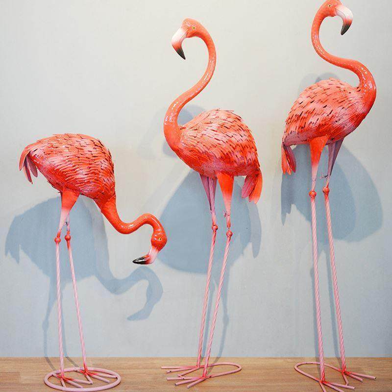 婚礼婚庆道具红色火烈鸟摆件装饰品阳台摆设商用家用火烈鸟