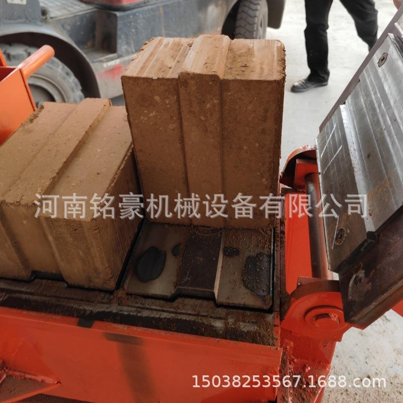 手工粘土制砖机水泥空心砖机手压联锁砖机非洲真空砖瓦挤出机