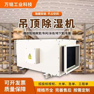 吊顶除湿机仓库大棚车间配电房泳池隐藏式 防潮大功率抽湿机 安装