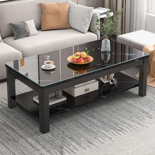 钢化玻璃茶几办公室茶几桌简约现代小桌子简易客厅家用茶几小户型