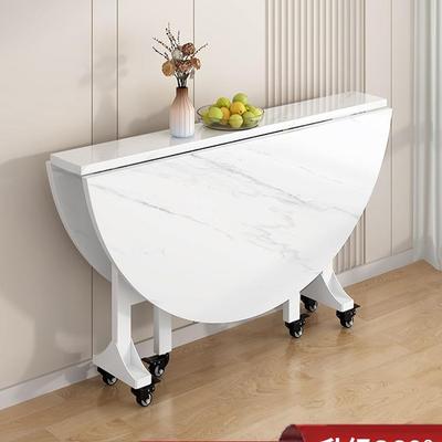 可折叠桌子餐桌家用小户型圆形吃饭桌子便携式摆摊二人小饭桌