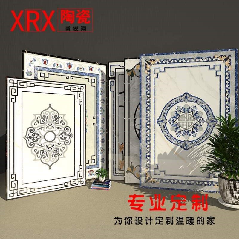 客厅瓷砖b简约地瓷砖拼花现代烧制通体定制拼图水刀大理石拼图中