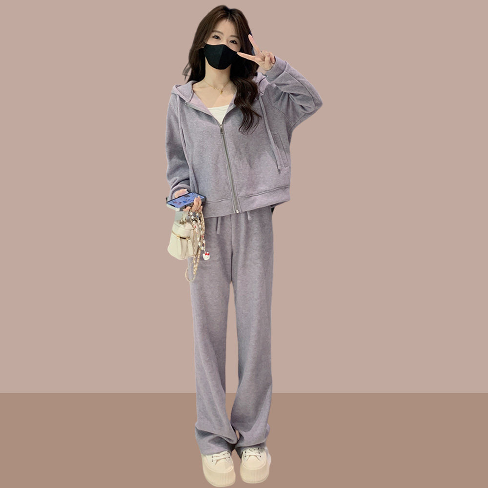 2024春秋季新款女士运动服套装休闲时尚两件套小个子爆款洋气时髦