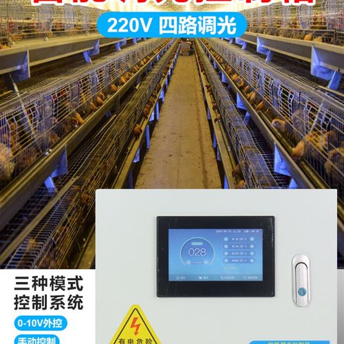 220V全自动智能液晶调光箱养殖养鸡场猪舍照明控制器日龄环控手动