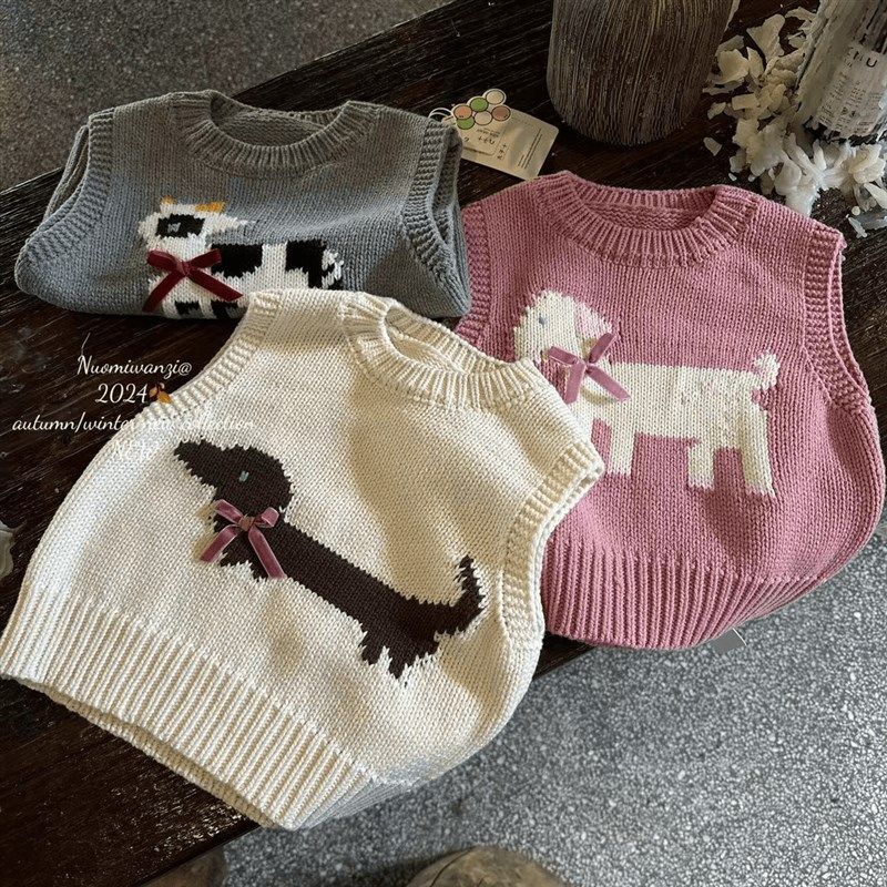 女童背心马甲中小童坎肩可爱款无袖马夹上衣儿童针织马甲猫咪,童装/婴儿装/亲子装,马甲,淘宝优惠券,粉丝福利购,淘宝优惠卷