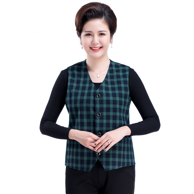 大码马甲女200斤中老年宽松薄款坎肩外套妈妈无袖春装夏奶奶背心