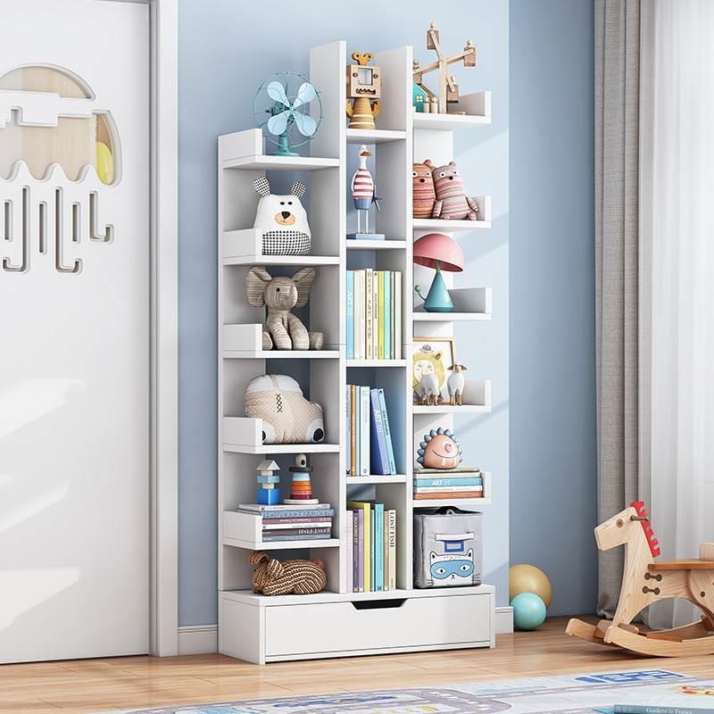 Simple bookshkelf, floor to floor shelves, multiple layers
