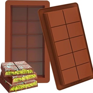 Moul AparPt Bar Molds Silicone Chocolate Wax Break Bars Melt