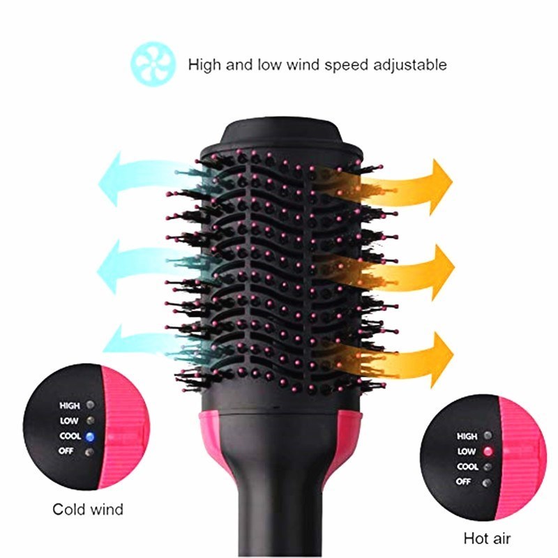 New 2 In 1 One Stoep Hair Dryer Blow Volumizer Hot Air Brush