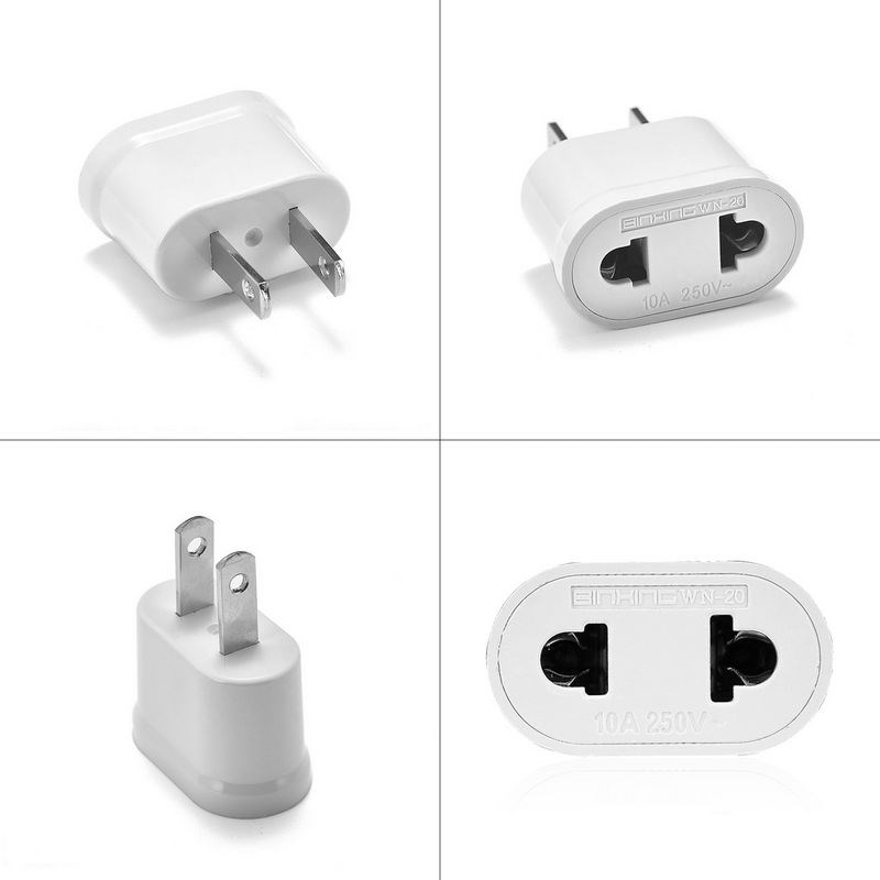 10pcs European EU KR Plug AdapBter Converter China US to EU