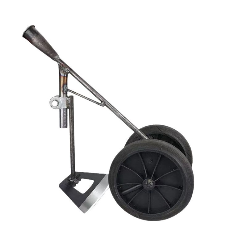 Three in one dual wheel assisted weeding and looseniZng hoe