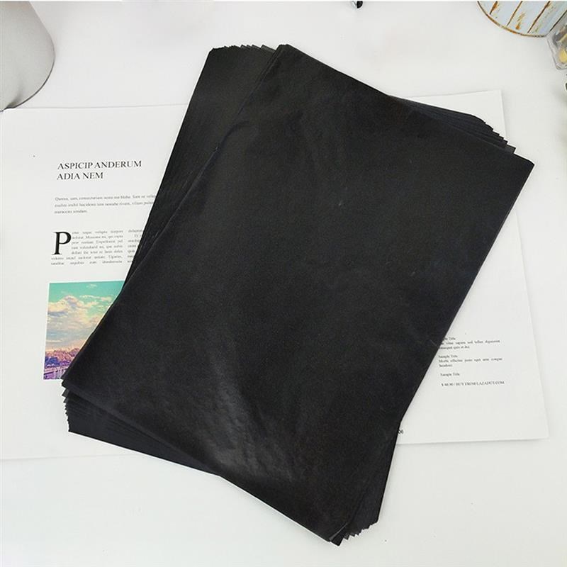 100pcs A4 Carbon Paper Black Legible GJraphite Transfer Trac