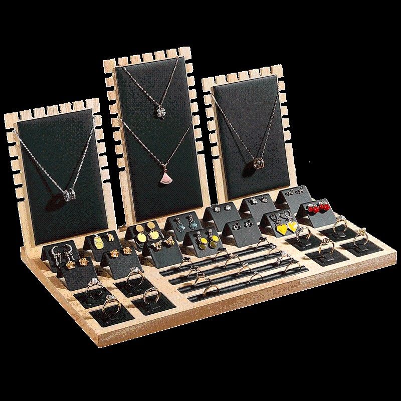 实木珠宝柜台展示套装饰品项链戒指耳钉摆件架一体展示道具首饰架,饰品/流行首饰/时尚饰品新,首饰展示架,淘宝优惠券,粉丝福利购,淘宝优惠卷