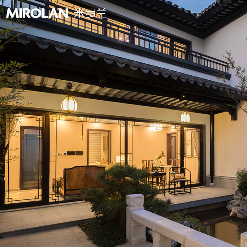 户外亭子吊灯新中式吊灯室外庭院吊灯屋檐吊灯走廊过道灯阳台吊灯