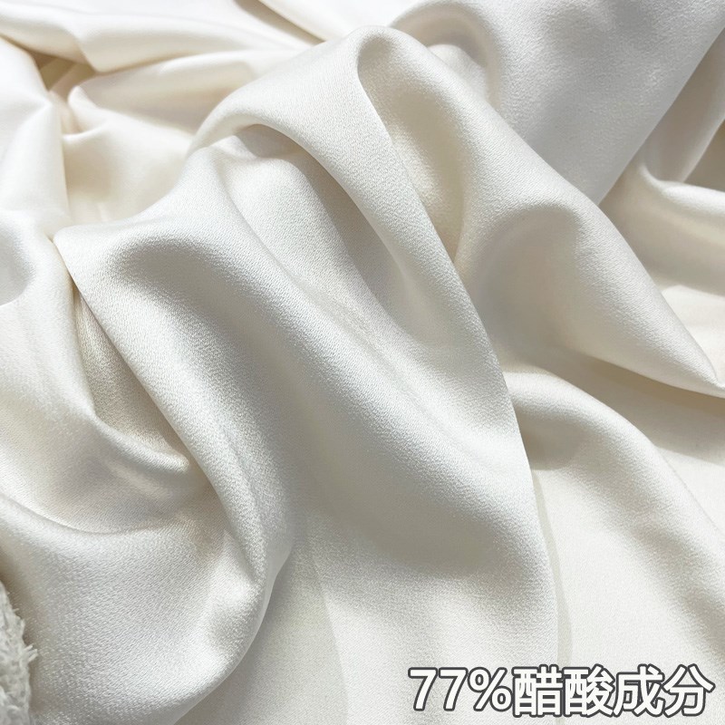 仿醋酸布料缎面抗皱丝滑高档礼服旗袍西装连衣裙阔腿裤子服装面料