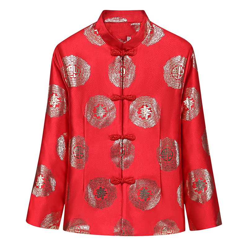 唐装冬老年女棉服妈妈棉袄新年装奶奶男棉衣情侣生日加厚上衣外套