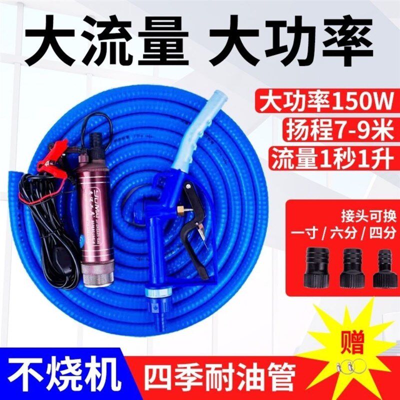 12v电动抽油泵24v抽水泵22X0v潜水泵