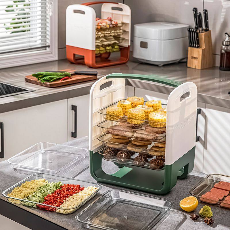 火锅配菜盘可折叠家用家庭厨房备菜神器放菜盆分格多层盘子置物架,餐饮具,盘,淘宝优惠券,粉丝福利购,淘宝优惠卷