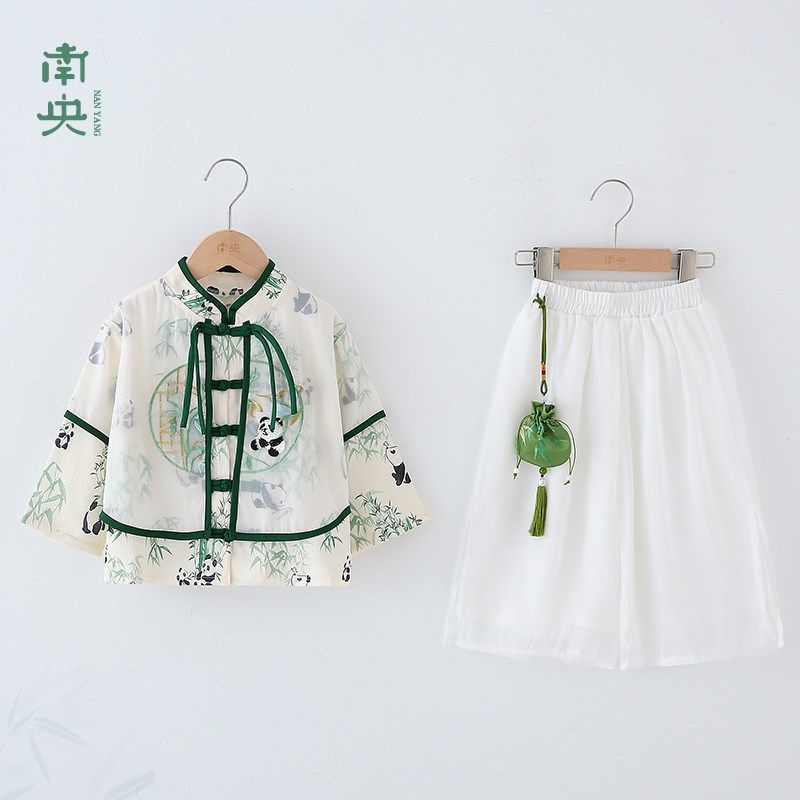 中国风儿童古装汉服男童唐装春秋季薄款演出服小男孩新中式亲子装