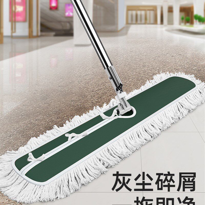 新款2021平板拖把布大号尘推酒店大排拖家用一拖地净商用替换拖布