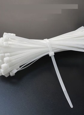 电脑机箱扎带主机背部理线黑色白色尼龙扎线扎带收纳束线带电工扎