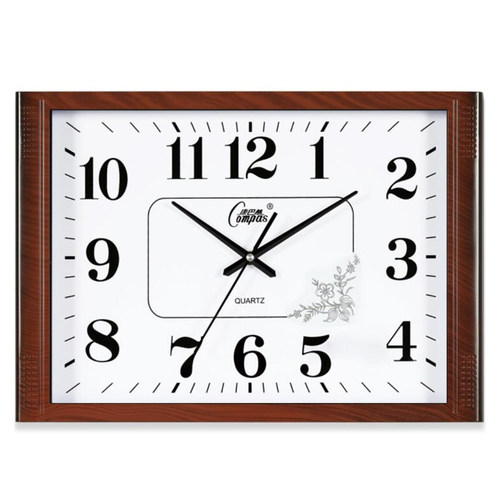 康巴斯现代极简挂钟客厅卧室无声石英钟个性化时尚日历装饰钟