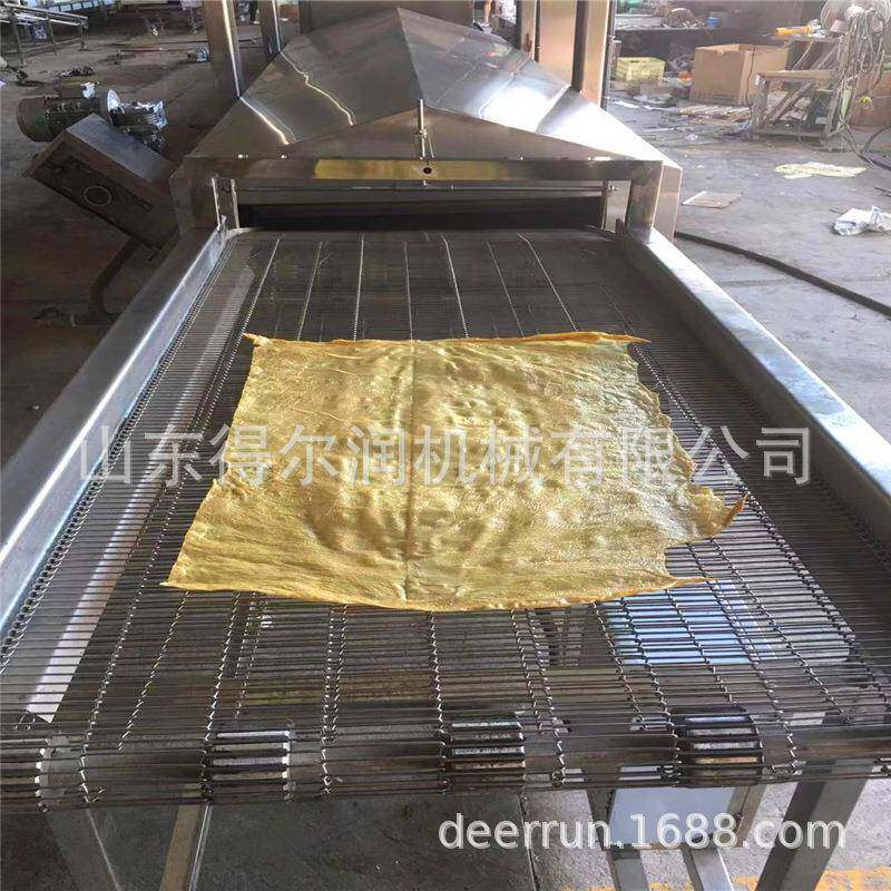 制造豆皮油皮油炸深加工设备大型油皮油炸沥油分割生产线