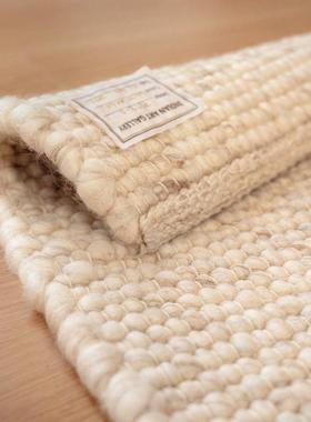 Eully 原生物·进口羊毛地毯客厅手工编织轻奢高级侘寂风2024新款