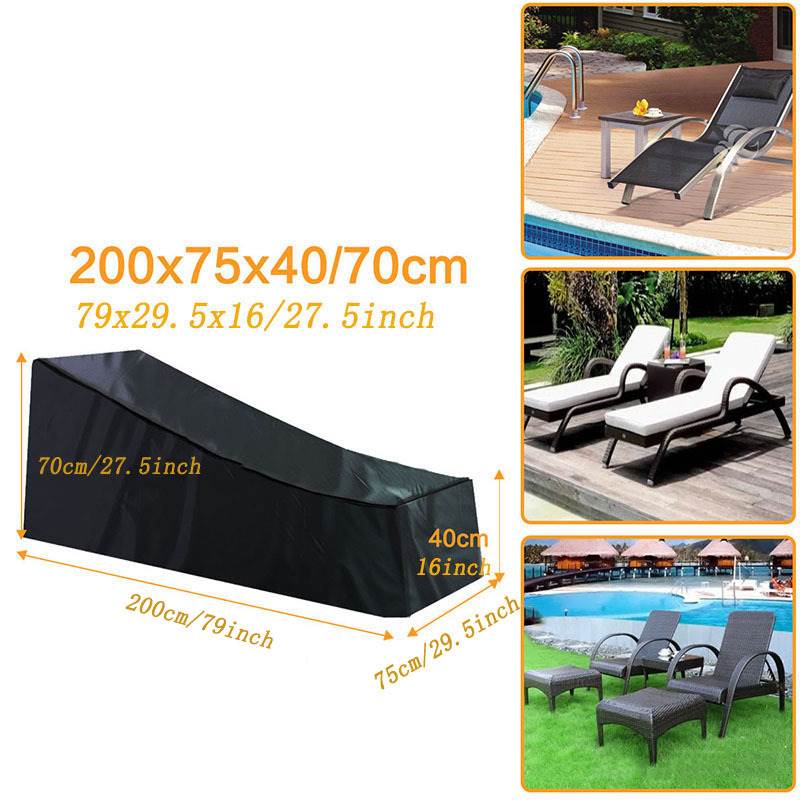 跨境户外沙滩椅罩 户外躺椅罩210D牛津布防水防晒防尘罩