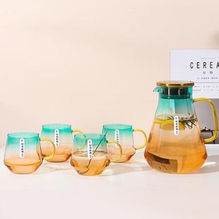 玻璃杯北欧水具套装 企鹅款 高硼硅玻璃凉水壶家用客厅水杯厂家