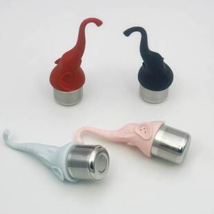 大象泡茶器硅胶不锈钢泡茶器茶具配件硅胶滤茶器厂家直供 创意款