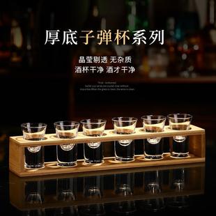 水晶白酒分酒器套装 六壶六杯手工白酒杯小酒杯 高端家用白酒酒具