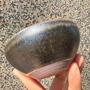 建阳建盏陶瓷窑变仿古灰贝原矿铁胎主人杯功夫茶杯品茗杯茶具茶碗