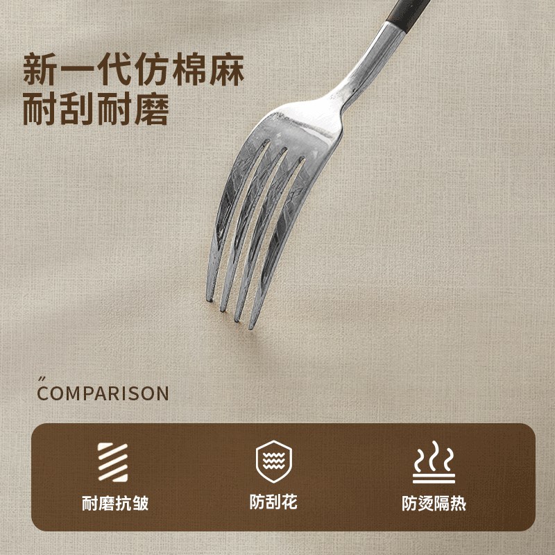 美式复古餐桌布防水防油防烫免洗桌垫2025新款轻奢高级感茶几盖布