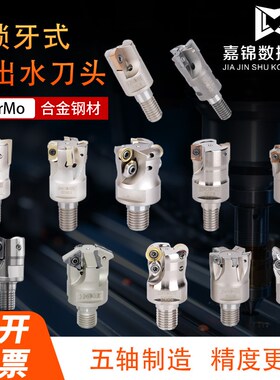 中心出水R390锁牙式螺纹刀头 BAP300R/400R/1604/1135/RV5/R6/R0