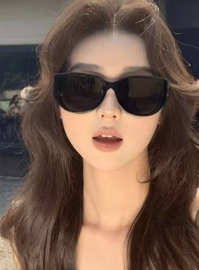 2025新款墨镜女级感个性猫眼大框超轻偏光防紫外线近视太阳眼镜